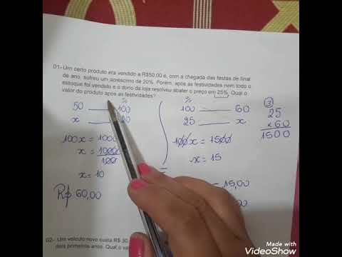 Descontos e acréscimos sucessivos.