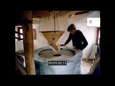 1960s Portuguese Windmill and Flour Making, 35mm