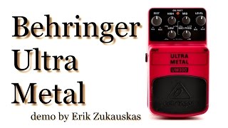 Video thumbnail for Behringer Ultra Metal UM300 Guitar Pedal Demo by Erik Z