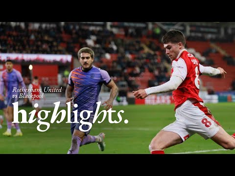 Rotherham United 0 v 3 Blackpool | Highlights