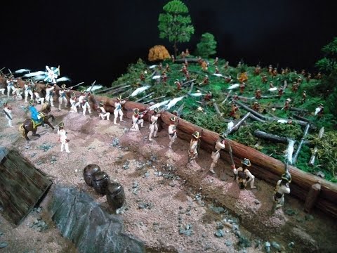 The Battle of Carillon , a diorama 1/72 scale about Canadian History .
