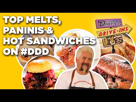 Top Melts, Paninis and Hot Sandwich Videos on #DDD | Diners, Drive-Ins, and Dives | Food Network