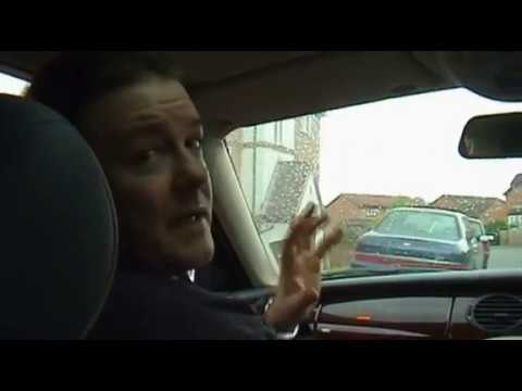 Ricky Gervais, Jimmy Carr and Stephen Merchant in Slough