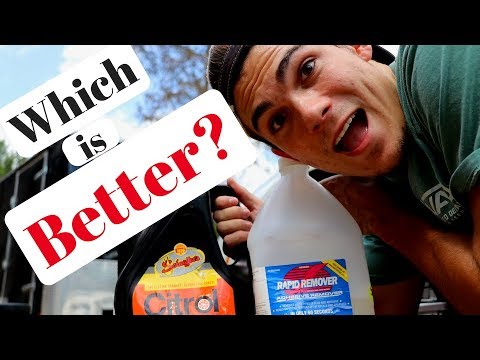 Rapid Remover VS Citrol Degreaser: Best Road Tar Removal