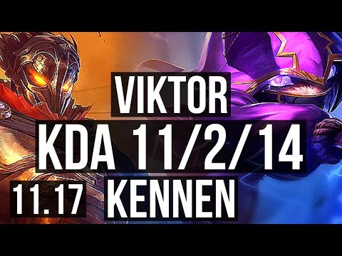 VIKTOR vs KENNEN (TOP) | 11/2/14, 1.0M mastery, Godlike | EUW Diamond | v11.17