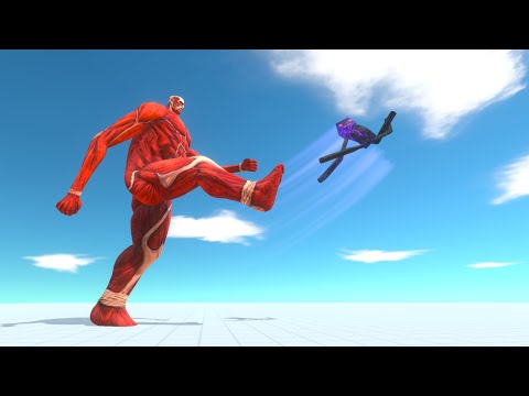 Colossal titan vs monster animal revolt battle simulator
