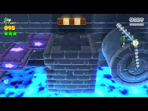 Super Mario 3D World (Switch) 7-4 Itemless Speedrun - Time: 19 (FWR)