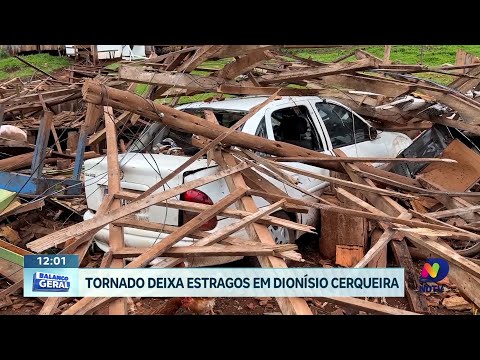Tornados atingem o Oeste de SC e causam destruição em Dionísio Cerqueira