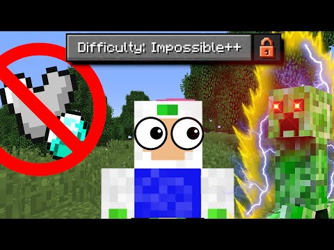 Beating TRUE IMPOSSIBLE Mode With NO ARMOR or Diamonds!