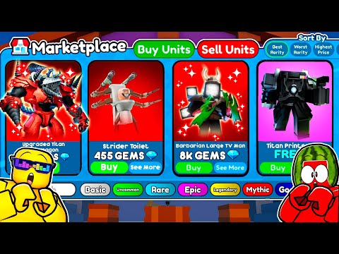 Toilet Tower Defense SHOP ONLY CHALLENGE