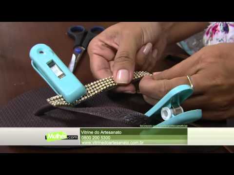 Mulher.com - 14/04/2016 - Customização de chinelos - Andréia Bassan PT1