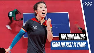 10 minutes of insane rallies in women's table tennis! 🏓