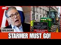 JUST IN Starmer FABERGASTED As UK Farmers Storm Westminster Demanding His Resignation For High Tax