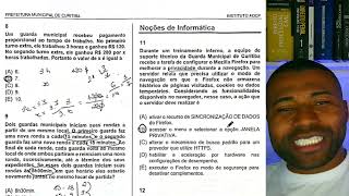 TUDO QUE CAIU NA PROVA INSTITUTO AOCP 19/01 UMA SEMANA ANTES DA PROVA PPMG
