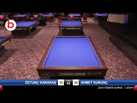 ÖZTUNÇ KARAKAŞ & AHMET KURUNÇ Bilardo Maçı - 2019 TÜRKİYE KUPASI 1. ETAP ERKEKLER-6.ÖN ELEME