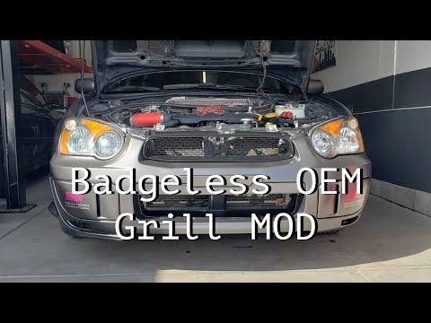 DIY Badgeless Grill 2005 STi