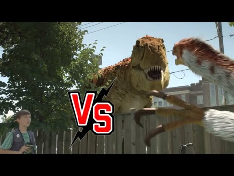 Tyrannosaurus Rex Vs Theirzinosaurus | Dino Dan Trek Adventures (2013)
