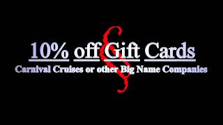 HowTo: Get 10% Discount on Carnival Cruise Gift Cards and Others.