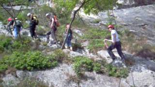 preview picture of video 'Klettersteig - via ferrata Colodri. Gardasee, Arco, April 2011'