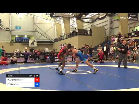 2018 UWW Cadet And U23 Nationals/U23 Greco-Roman 63 RR Rnd 1 - Xavier Johnson (USMC) Vs. Travis Ri