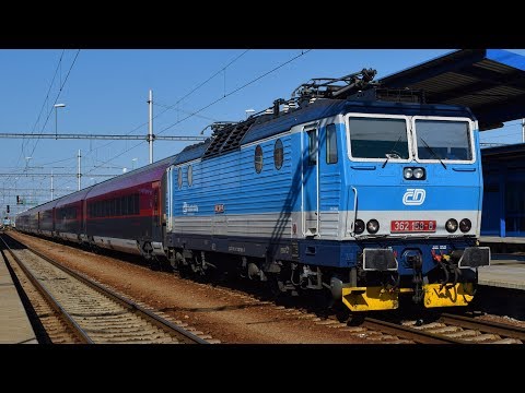ČD 362.158 + ÖBB 1116.196 - rj 77 ANTONÍN DVOŘÁK - Břeclav - 30.8.2017