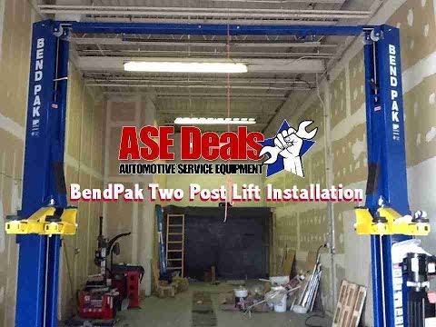 BendPak 2 Post Lift Installation with ASEDeals.com