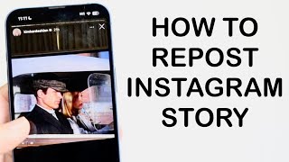 How To Repost Instagram Story! (2024)