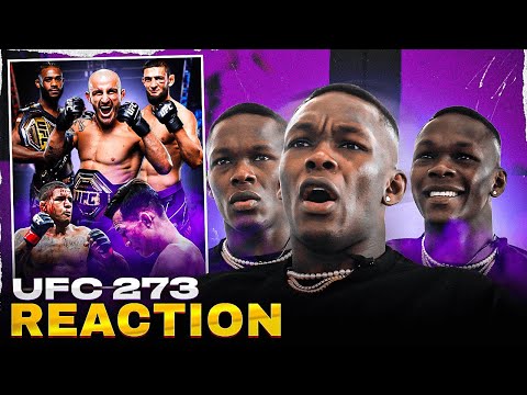 Israel Adesanya Reacts to INSANE UFC 273 PPV