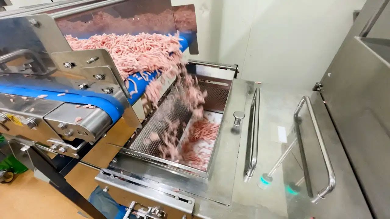 デュアルエナジーX線検査機・金属検出機│豚肉ミンチ（冷凍）の検査例