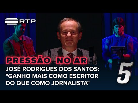 José Rodrigues dos Santos: "Ganho mais como escritor do que como jornalista" | 5 Para a Meia-Noite