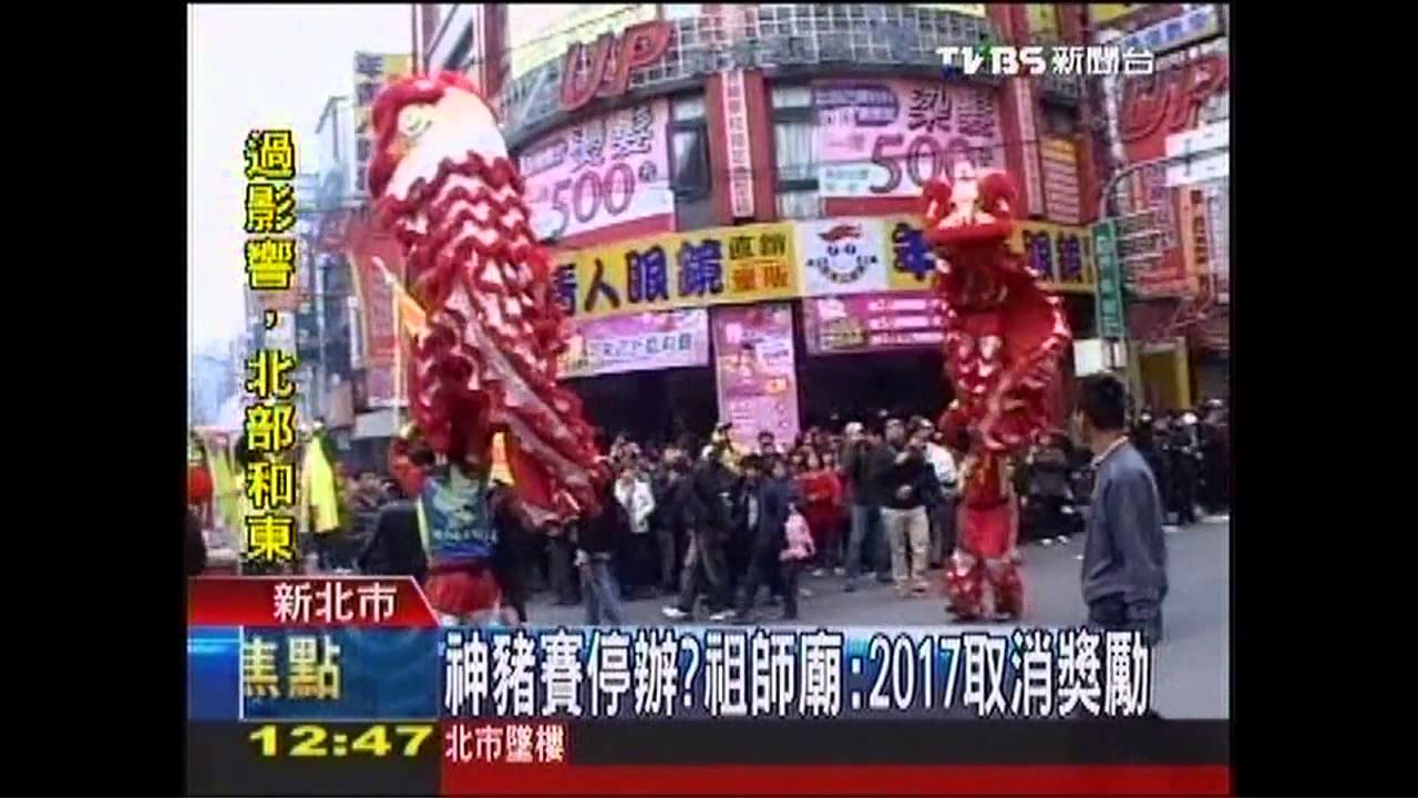 神豬賽停辦? 祖師廟:2017取消獎勵