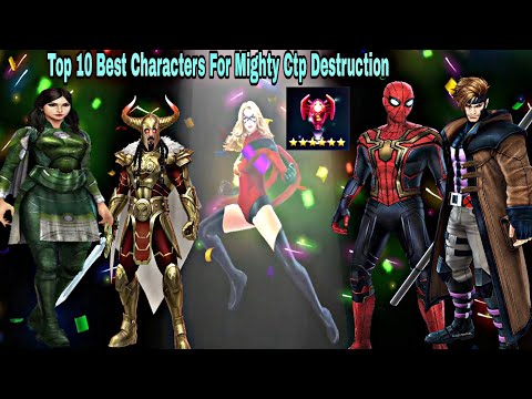 Top 10 Best Characters For Mighty Ctp Destruction - Marvel Future Fight