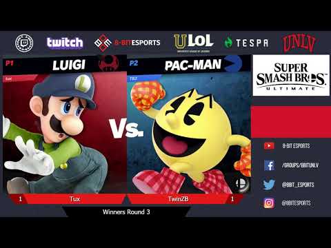 Get Smashed HS | Tux(Luigi) VS TwinZB(Pac-Man) | Winners Round 3