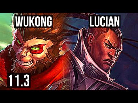 WUKONG vs LUCIAN (TOP) | 3.3M mastery, 4/0/2, 1300+ games | KR Master | v11.3