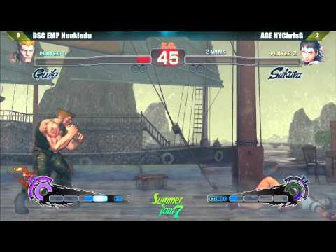 SSF4: AE2012 Loser's Final DSC EMP Nuckledu vs AGE NYChrisG  - Summer Jam 7 Tournament