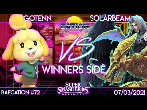 Baecation #72 - SSBU - Gotenn (Isabelle) vs. Council | Solarbeam (Sephiroth, Ridley) - Winners Side