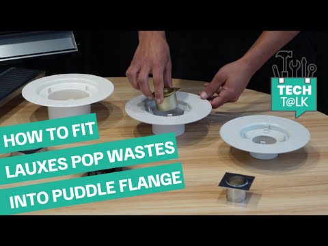 How to fit Pop Wastes into Puddle Flange