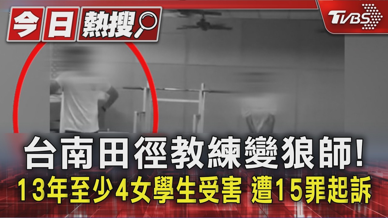 影音/台南田徑教練變狼師! 13年至少4女學生受害 遭15罪起訴