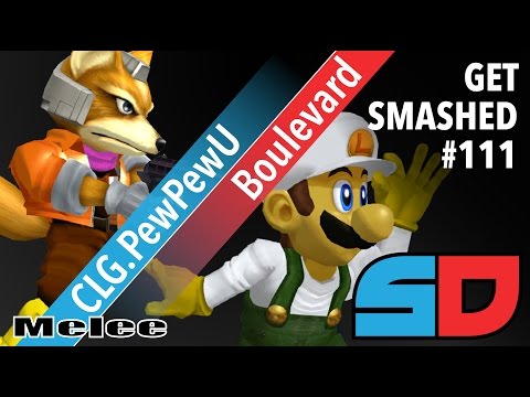 Get Smashed #111 - Grand Finals: CLG.PewPewU (Fox) vs Boulevard (Luigi)