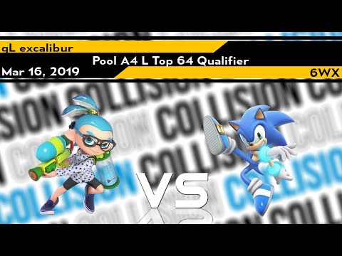 Collision 2019 - gL | excalibur (Inkling) vs 6WX (Sonic) - Pool A4 L Top 64 Qual