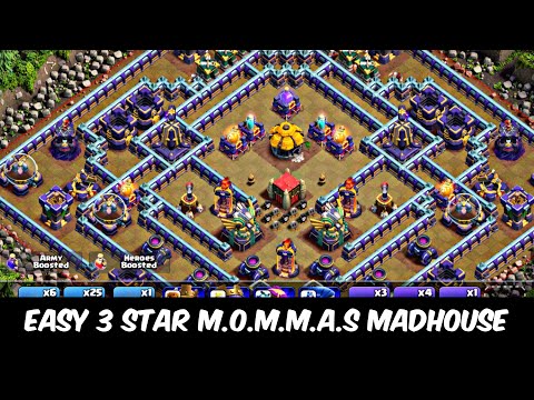 Easy 3 star mommas madhouse with town hall 15 || watch this video to complete the challenge