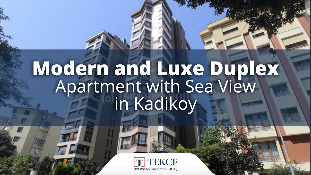 Kadıköy'de Deniz Manzaralı Modern Tasarımlı Lüks Dubleks Daire