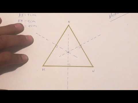 HOW TO DRAW THE BIASTRICES, THE CIRCUMCENTER AND THE CIRCUMSCRIBED CIRCLE OF AN EQUILATERAL TRIAN...