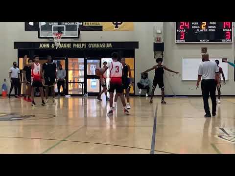 Lewis 3-pointer MD23/Baltimore Panthers (White) basketball Panther Fall League Black final 11/8/20