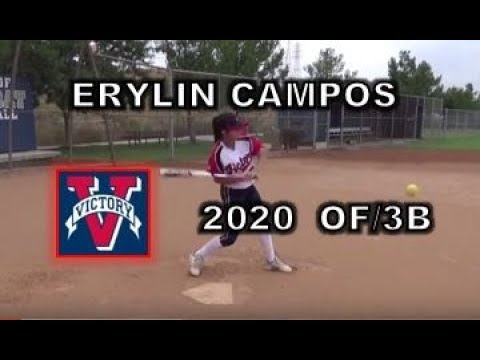 2020 Erylin Campos Outfield 3B Softball Recruit Skills Video