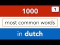 Basic Dutch vocabulary - lesson 1