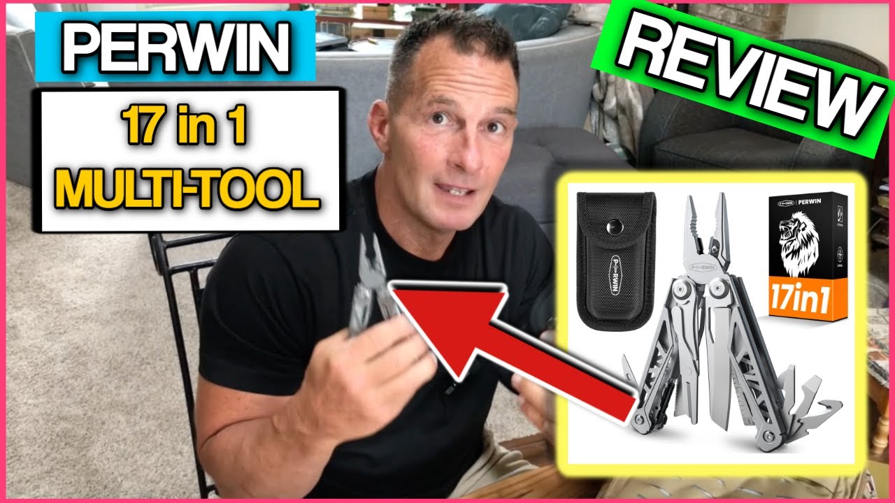 Multitool, 17 in 1 Multitools Pliers with Nylon Sheath, Professional Multi tool for Survival