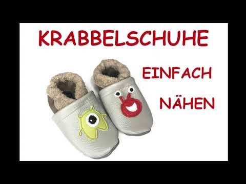 Krabbelschuhe selber nähen, Lederpuschen, детските тапочки шьем легко, sewing Baby Shoes