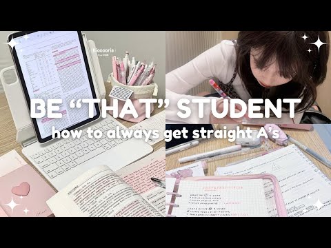 how to be THAT student and get straight A's 🏫 study tips and hacks