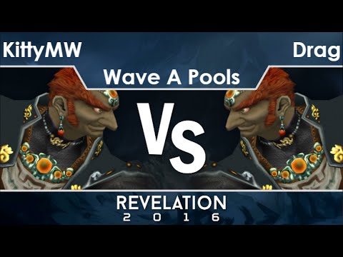 Rev2016  - 4PG | KittyMW (Ganon) vs KCTB | Drag (Ganon) Wave A Pools - Melee